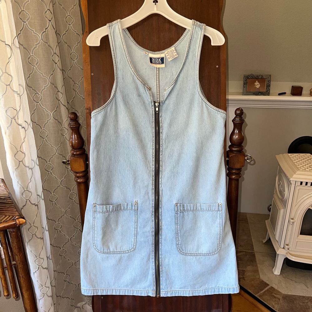 Vintage Bill Blass Women's Blue Denim Dress size 12